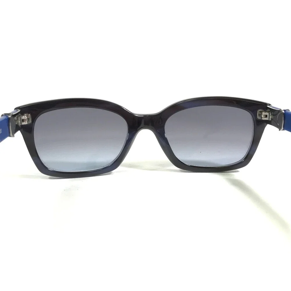 Robert Marc Sunglasses 682-222 Black Blue Tortoise Square Frames w/ Blue Lenses